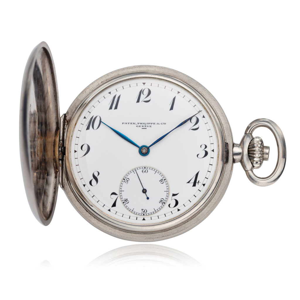 PATEK PHILIPPE STEEL HUNTER CASE POCKET WATCH