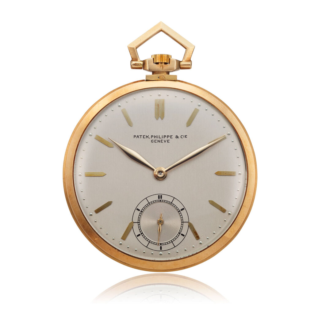 PATEK PHILIPPE YELLOW POCKET WATCH REF 605J