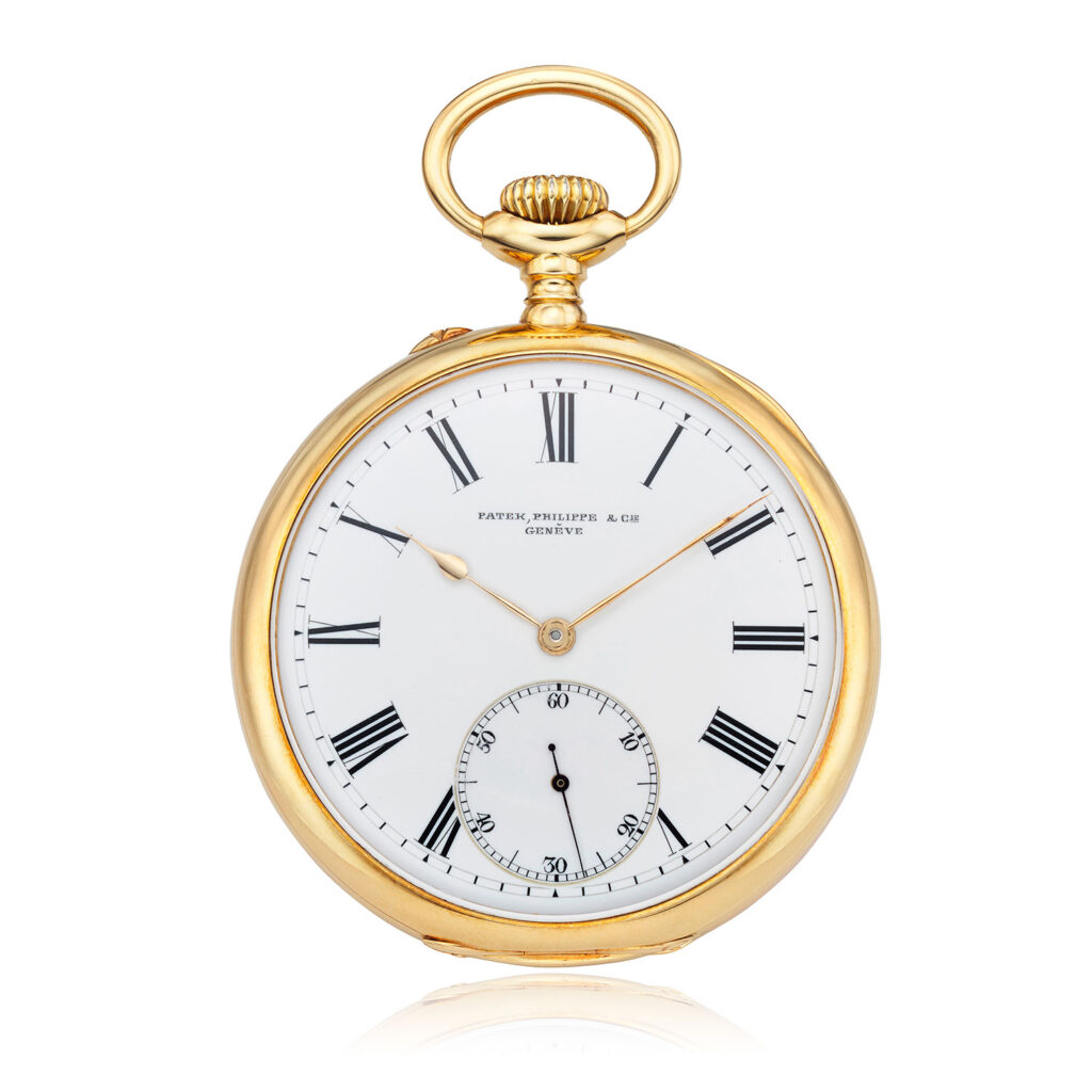 PATEK PHILIPPE POCKET WATCH WITH ORIGINAL BOX AND PAPERS