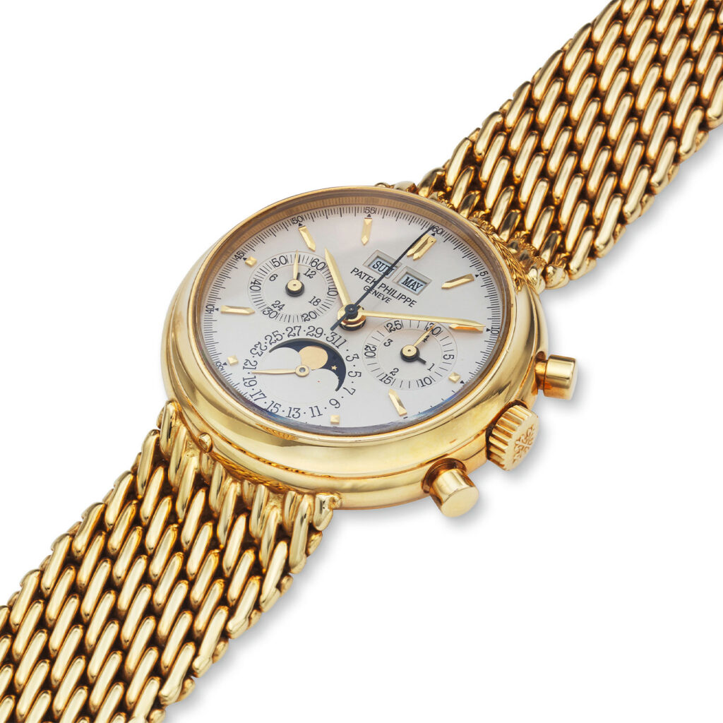 PATEK PHILIPPE YELLOW GOLD BRACELET WATCH REF. 3970E/2J