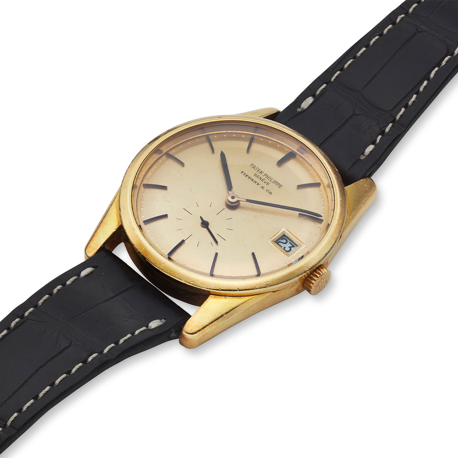 【お気にいる】 PATEK PHILIPPE SELF-WINDING GILT DIAL TIFFANY & CO REF 小物