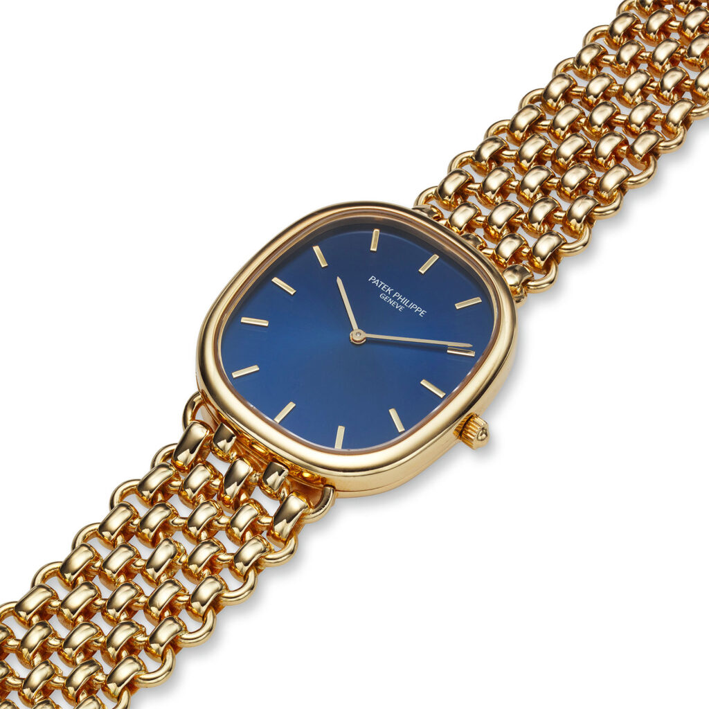 PATEK PHILIPPE YELLOW GOLD ELLIPSE BRACELET WATCH, REF. 3738/106J