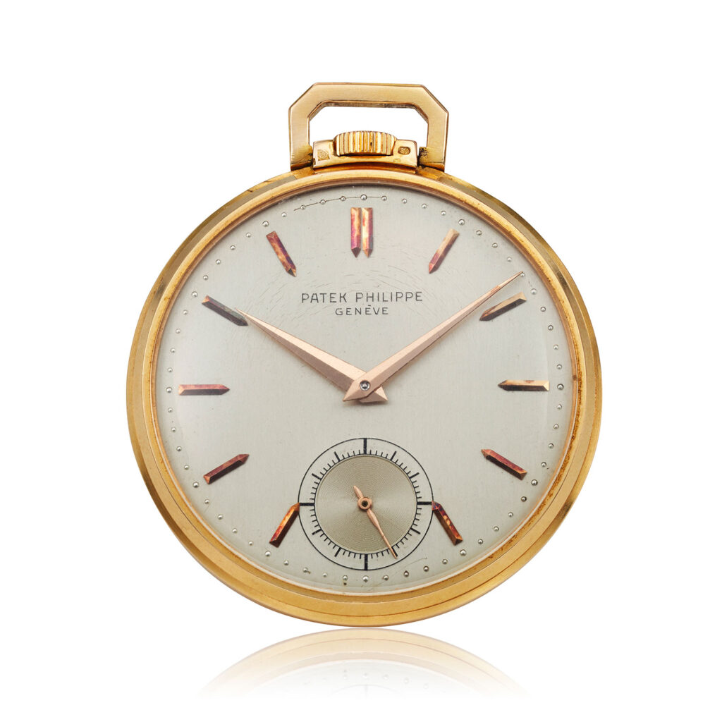 A PATEK PHILIPPE GOLD POCKET WATCH, REF. 600/2R