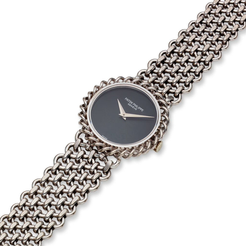 PATEK PHILIPPE WHITE GOLD AND ONYX BRACELET WATCH REF. 4283/1G