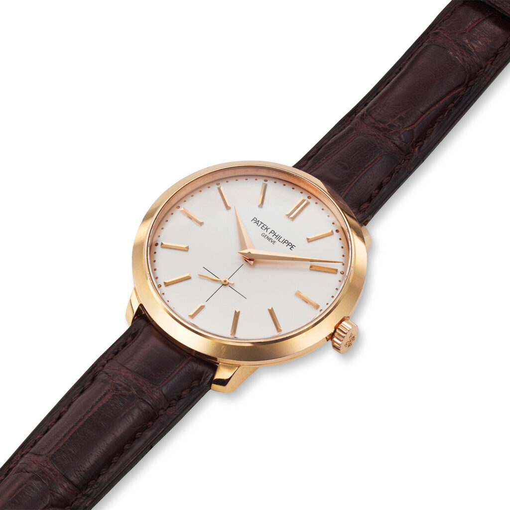PATEK PHILIPPE PINK GOLD MANUAL CALATRAVA, REF. 5123R