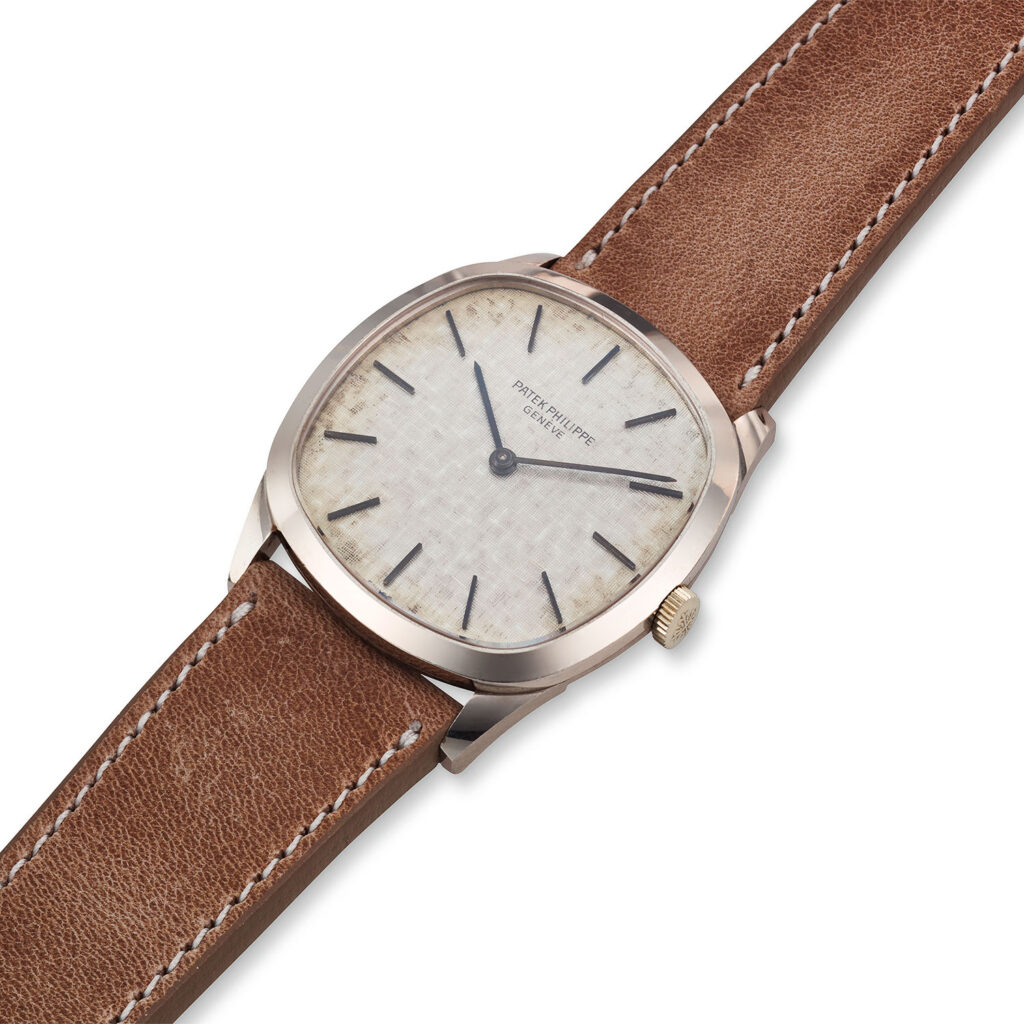 PATEK PHILIPPE WHITE GOLD CUSHION WATCH REF. 3544G