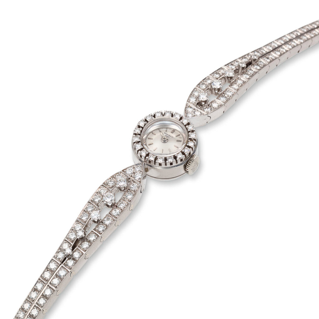 PATEK PHILIPPE WHITE GOLD LADIES’ BRACELET WATCH, REF. 3267/19G