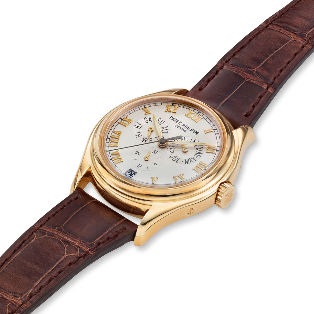 PATEK PHILIPPE ANNUAL CALENDAR REF. 5035J WITH SILVER OPALINE DIAL