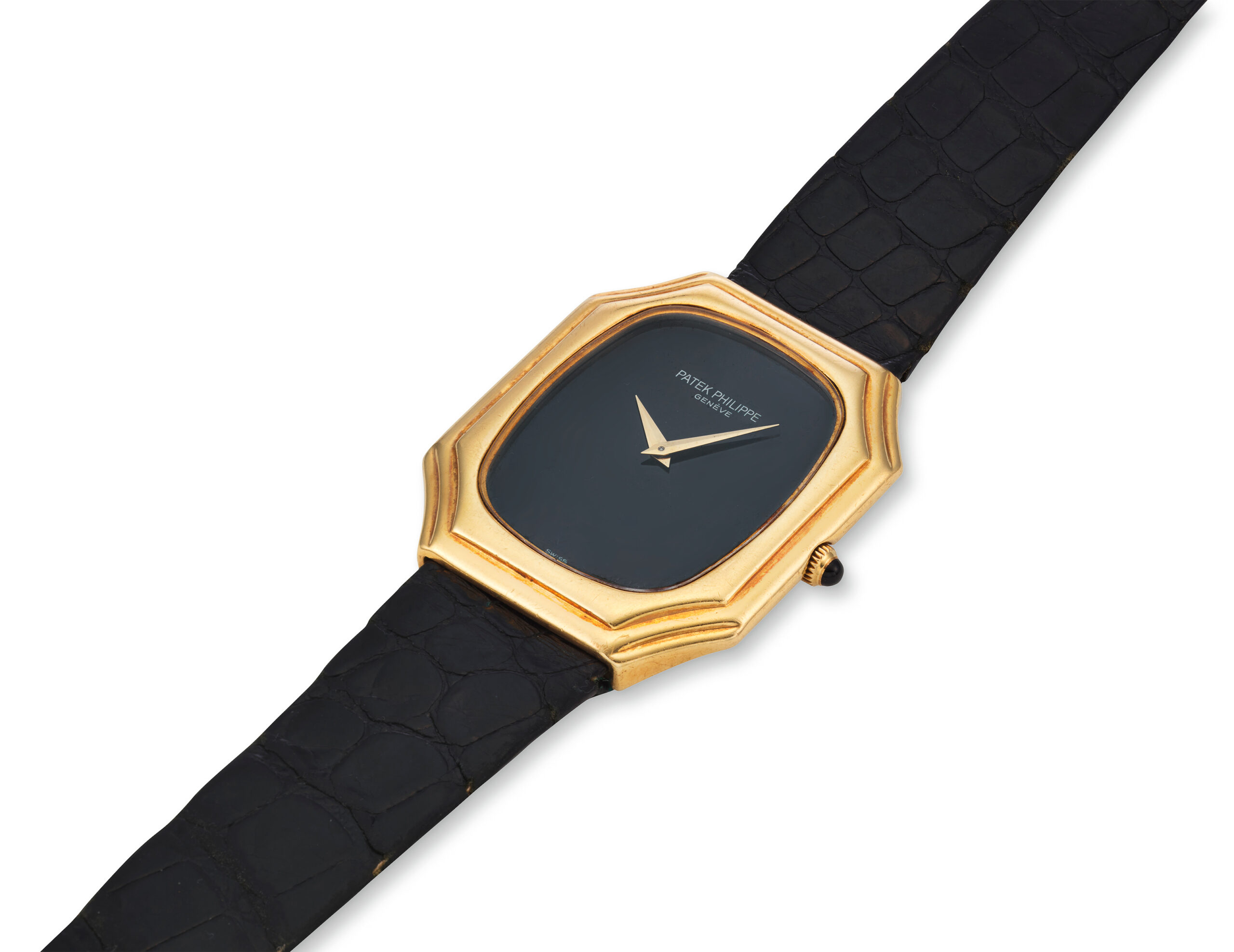PATEK PHILIPPE YELLOW GOLD AND ONYX REF. 3729J
