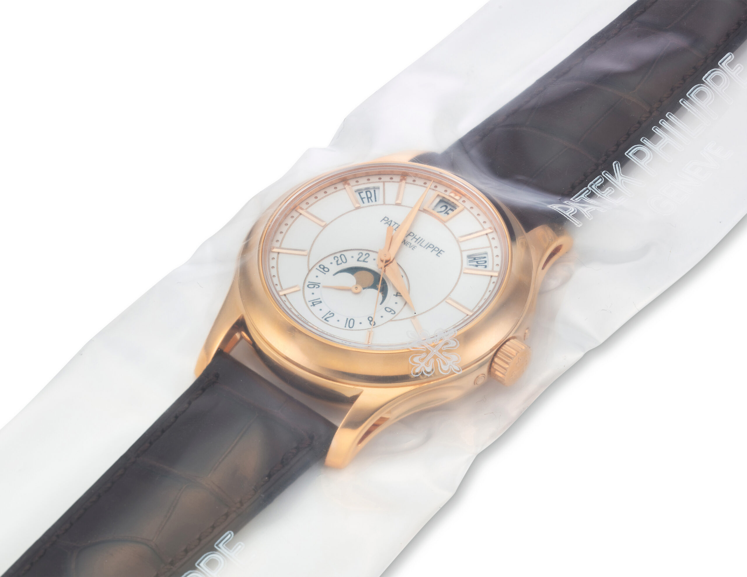 PATEK PHILIPPE SINGLE SEALED ROSE GOLD ANNUAL CALENDAR, REF. 5205R