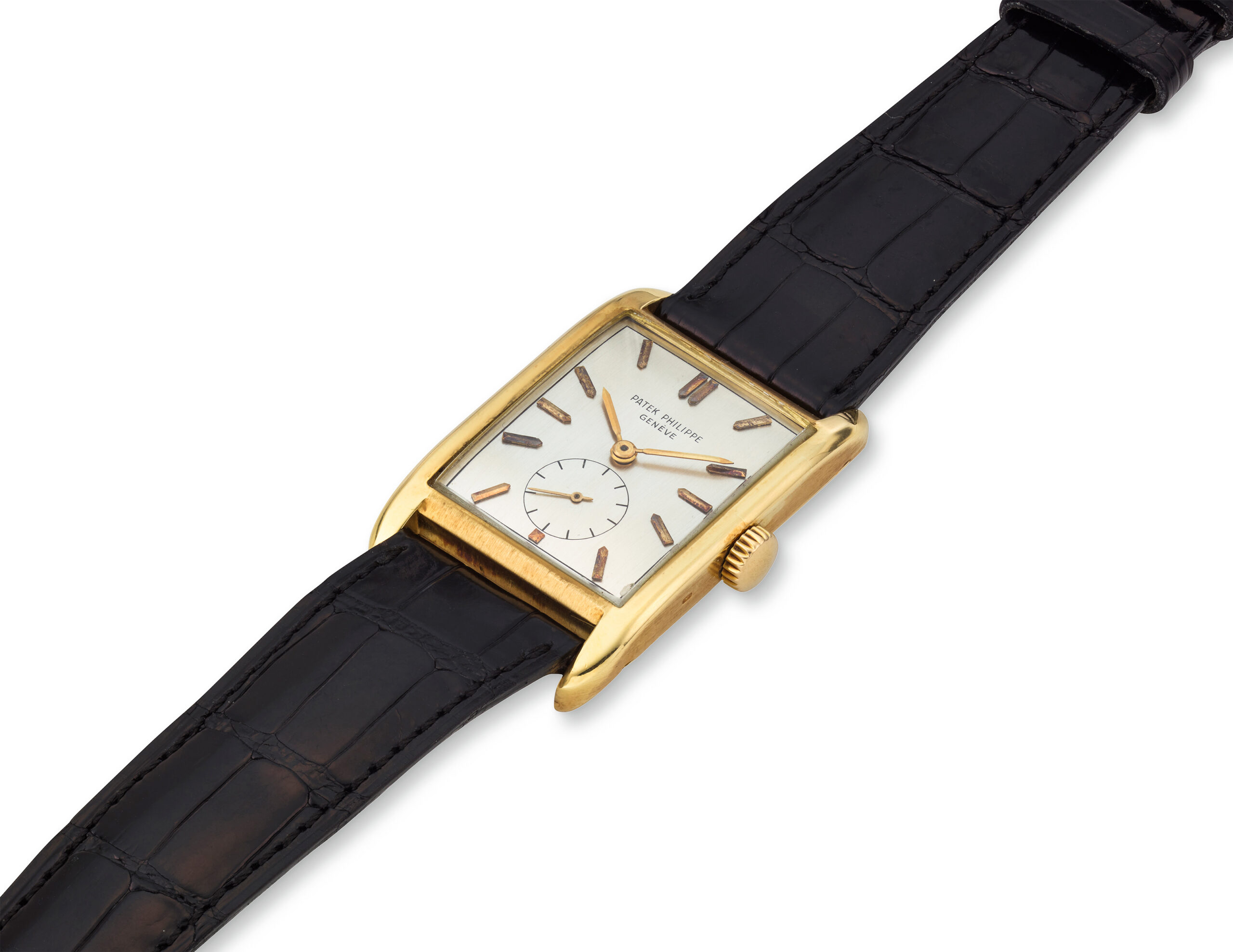 PATEK PHILIPPE YELLOW GOLD TANK WRISTWATCH REF. 2434J