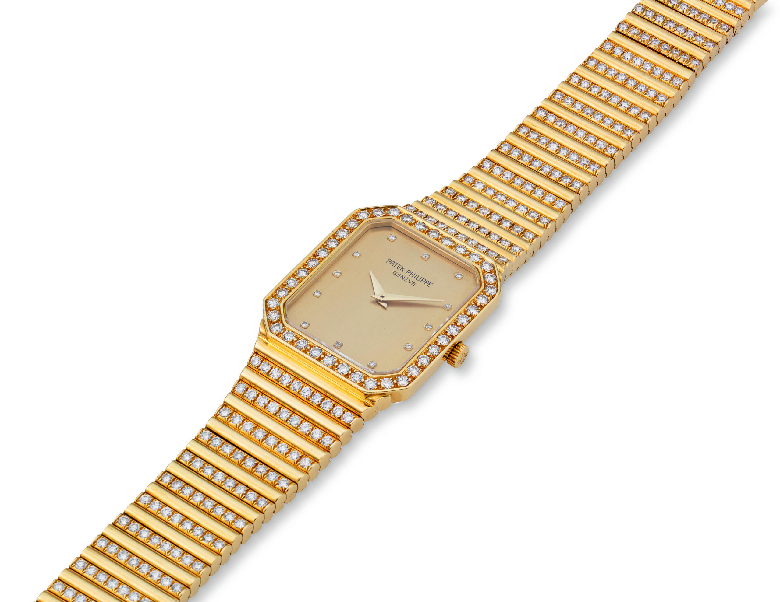PATEK PHILIPPE YELLOW GOLD AND DIAMOND REF. 3814/1J