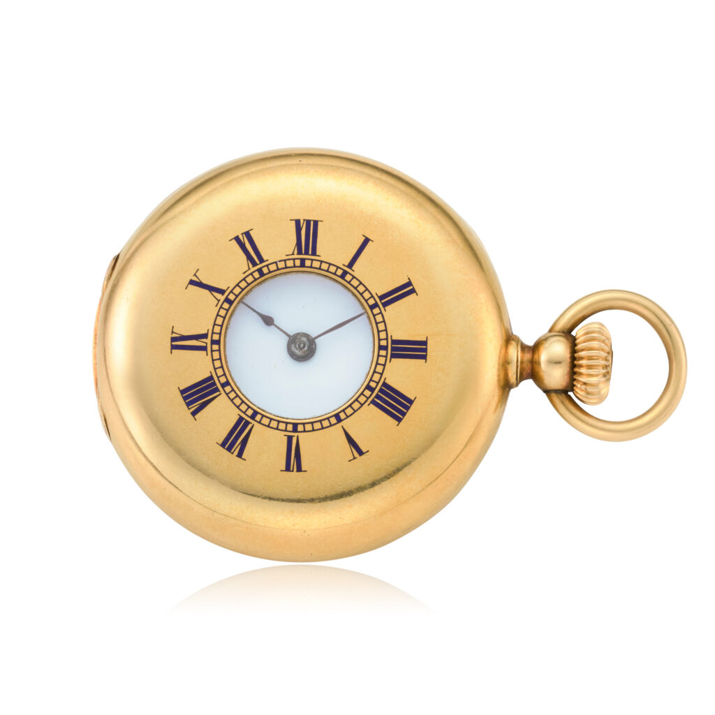 MINIATURE PATEK PHILIPPE HALF-HUNTER WATCH