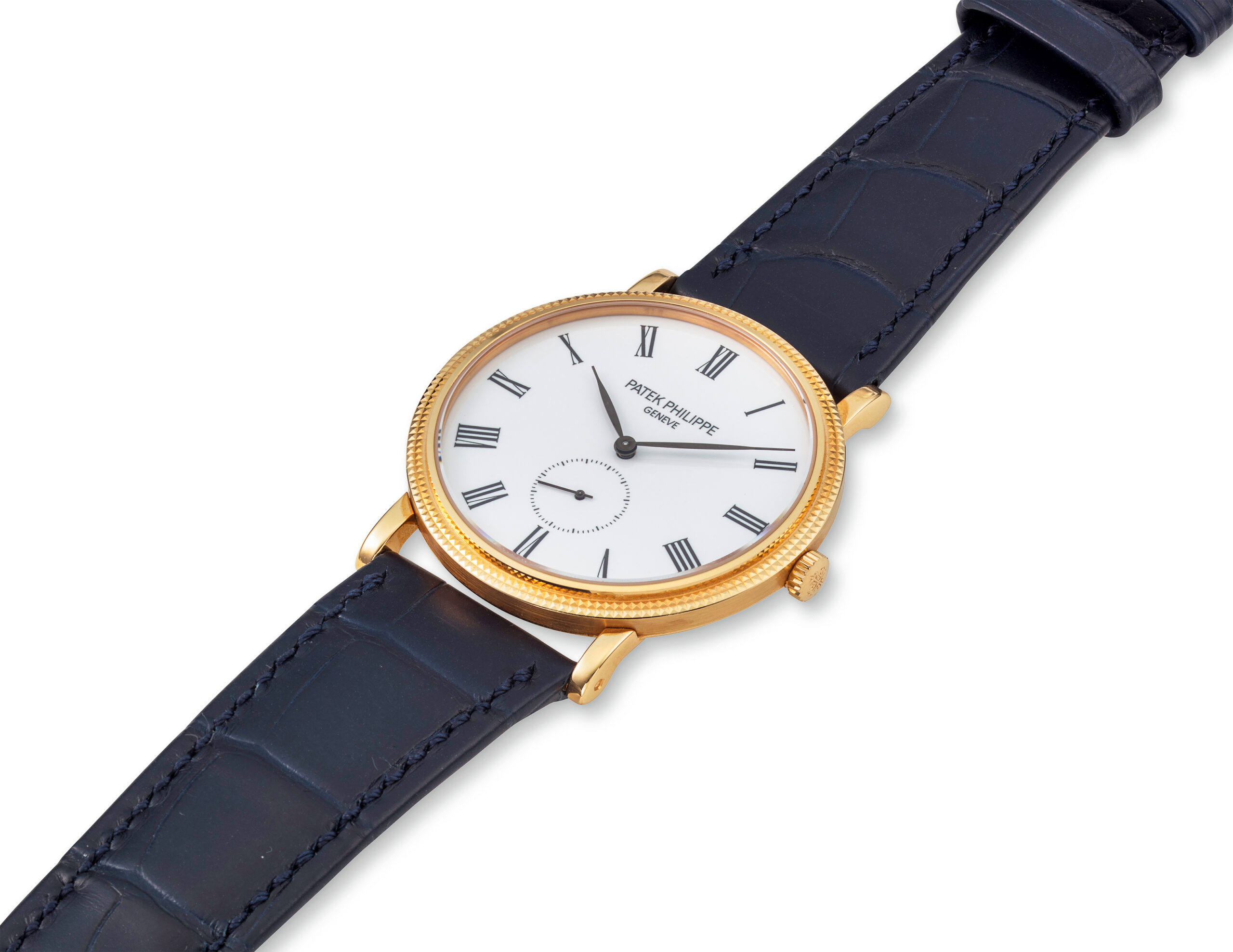 PATEK PHILIPPE PINK GOLD CALATRAVA WITH ENAMEL DIAL, REF. 5116R-001